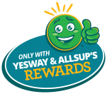 Only with Yesway & Allsup's Rewards